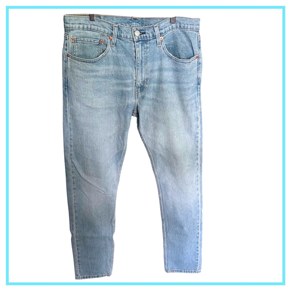 Levis 512 Slim Taper Mens Jeans Light Wash Blue‎ W34 L32 Denim Pants